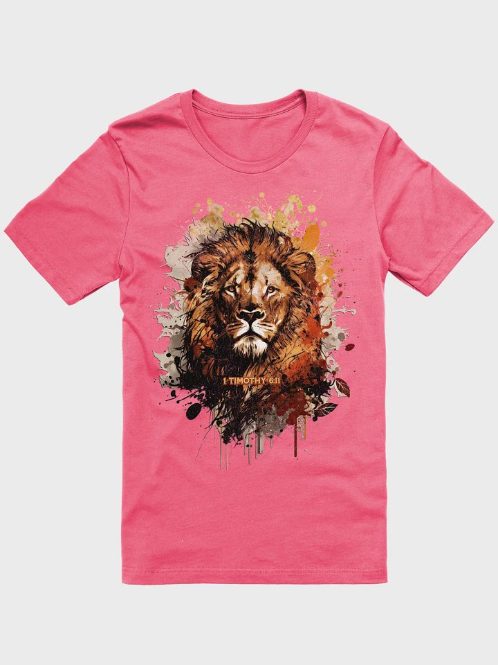 Lion Abstract 1 Timothy 6:11 Tee product image (1)