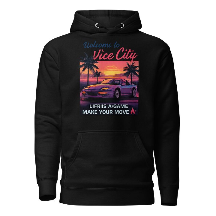 Retro "Vice City Nostalgia" Premium Neon Hoodie product image (1)