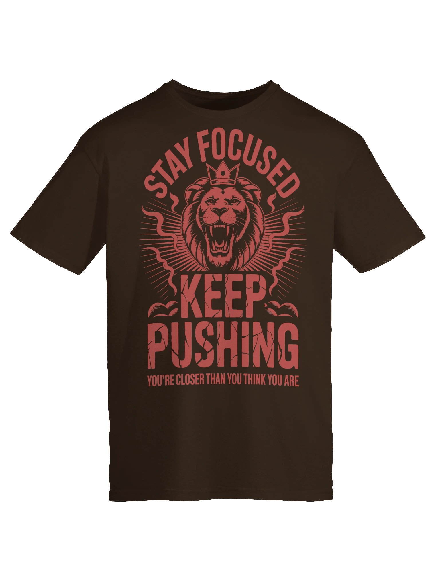 Stay Focused – Keep Pushing V3 Graphic T-Shirt Orange product image (13)