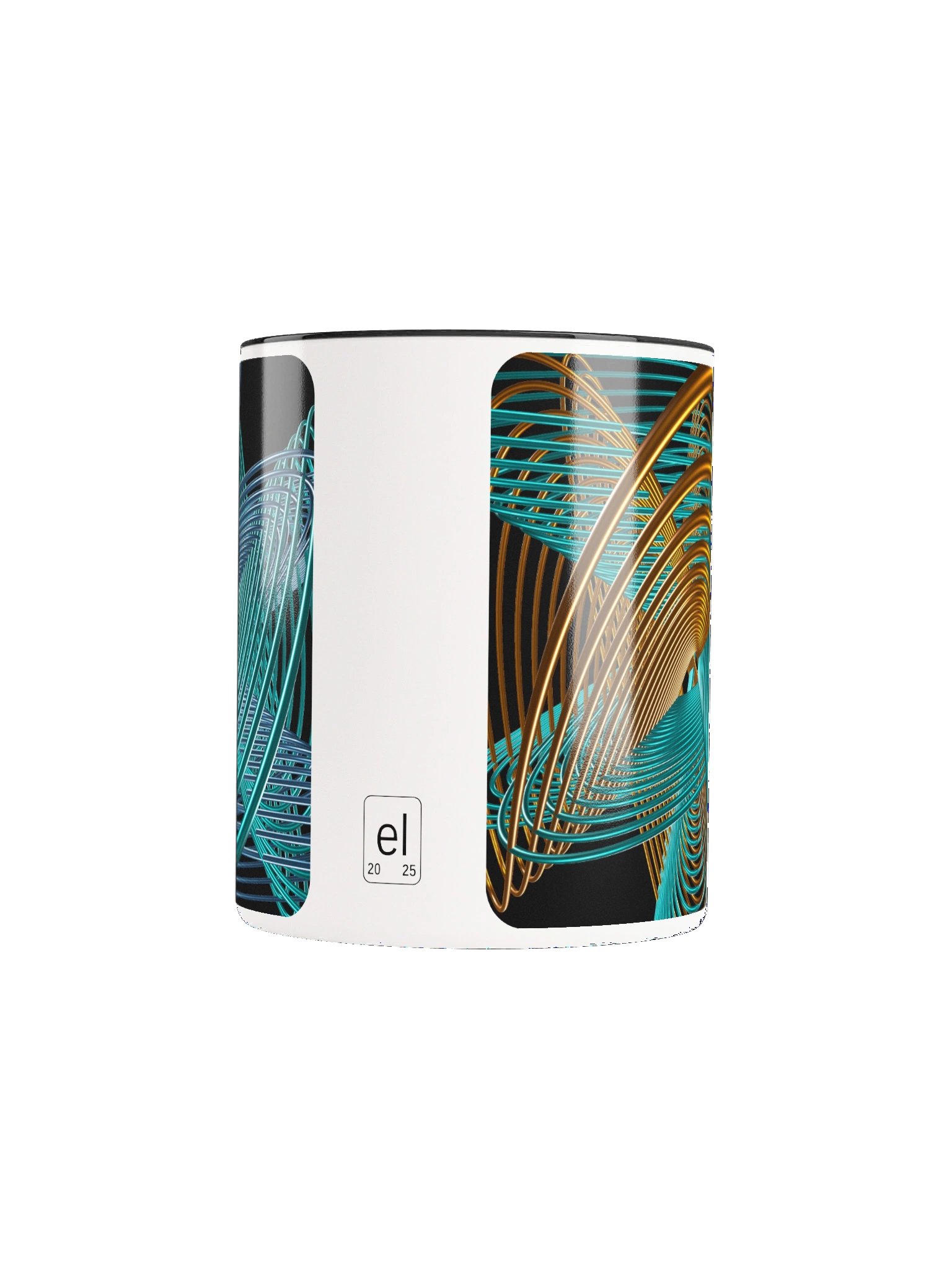 Oscilloscopic Dance 1+2 - Lissajous Figures Mathematical Art Mug product image (2)