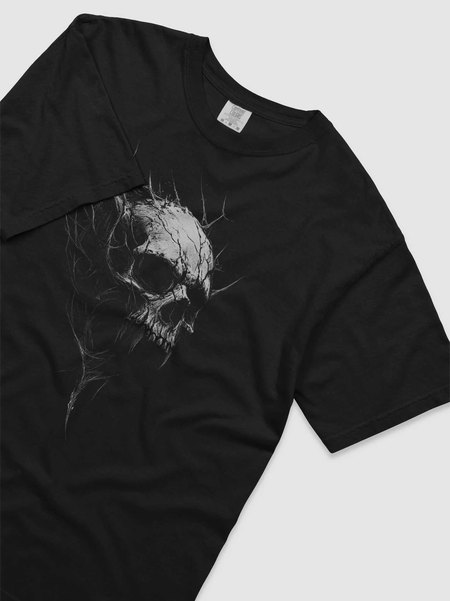 Smoke Skull Black Short-Sleeve Graphic T-Shirt product image (5)