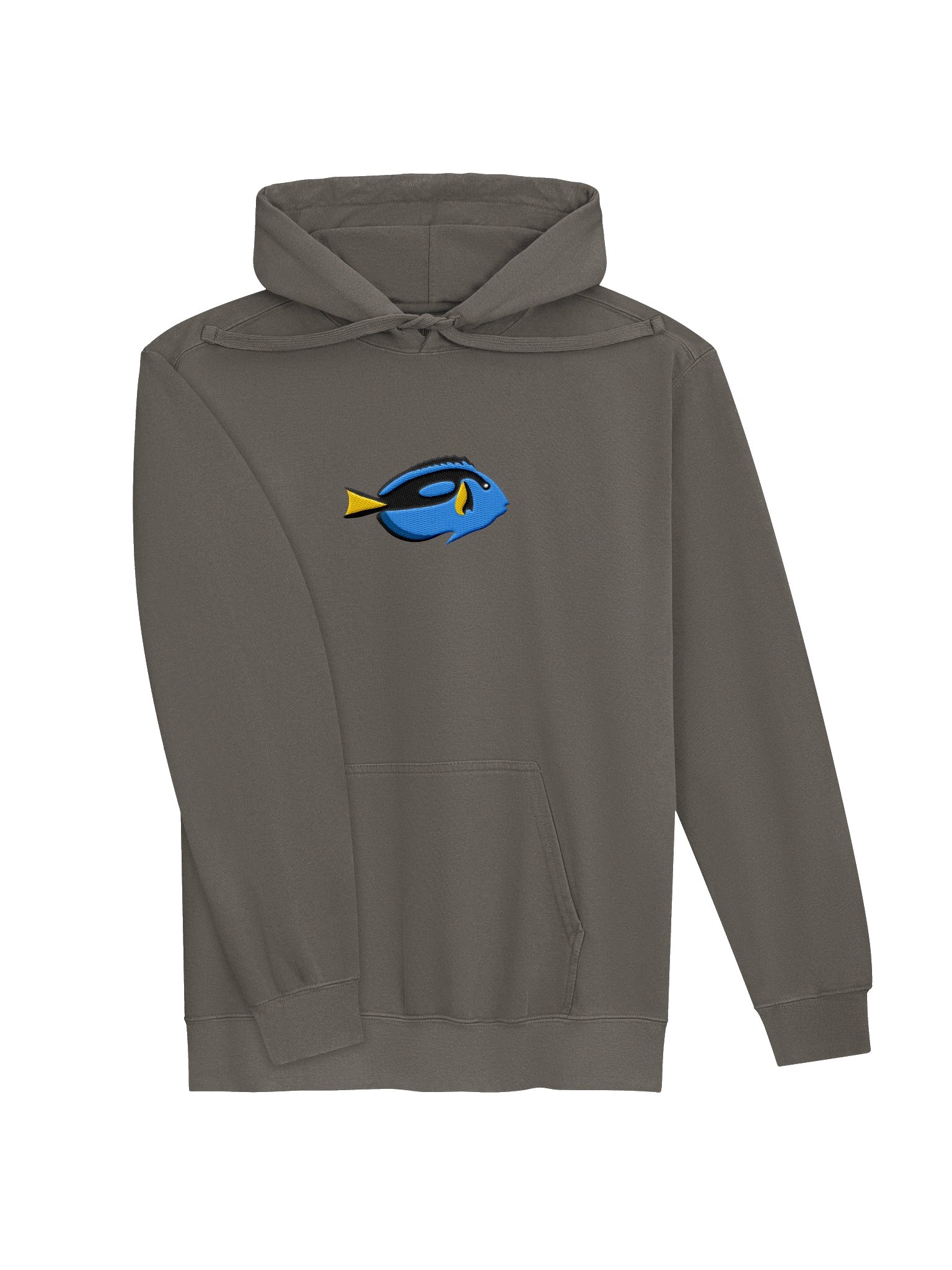 Blue Tang Premium Hooded Sweatshirt (Embroidered) for Reef and Marine Aquarium Lovers product image (7)
