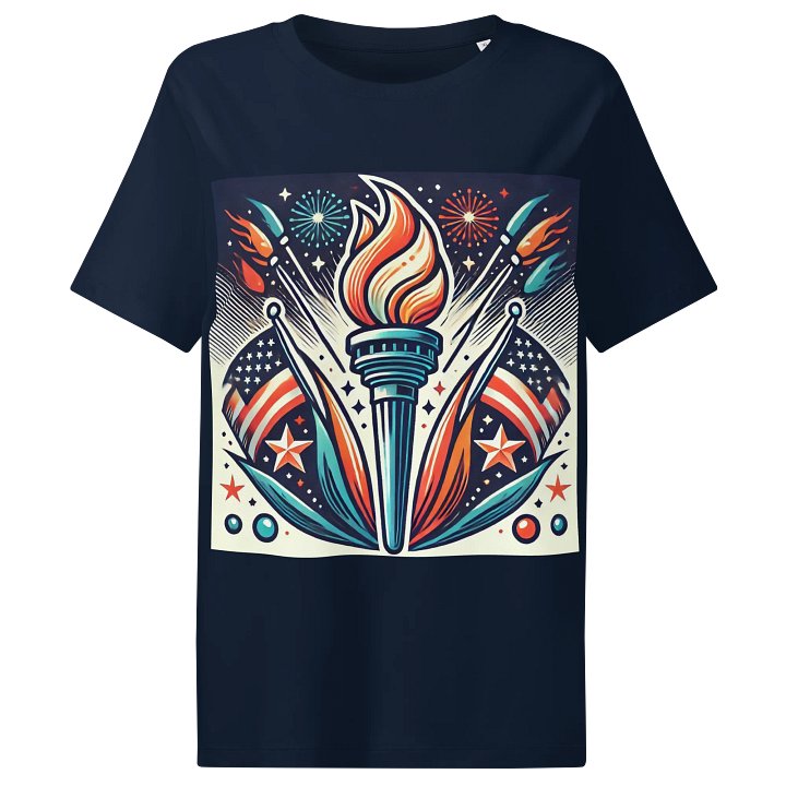 Torch of Liberty Women's Organic Tee product image (1)