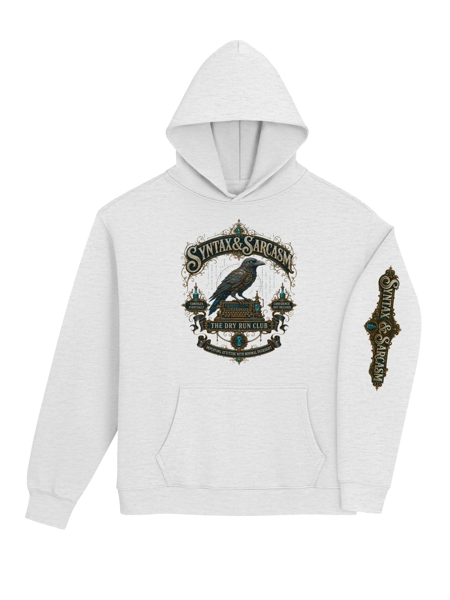 Syntax & Sarcasm Dry Run Club Premium Oversized Hoodie product image (56)