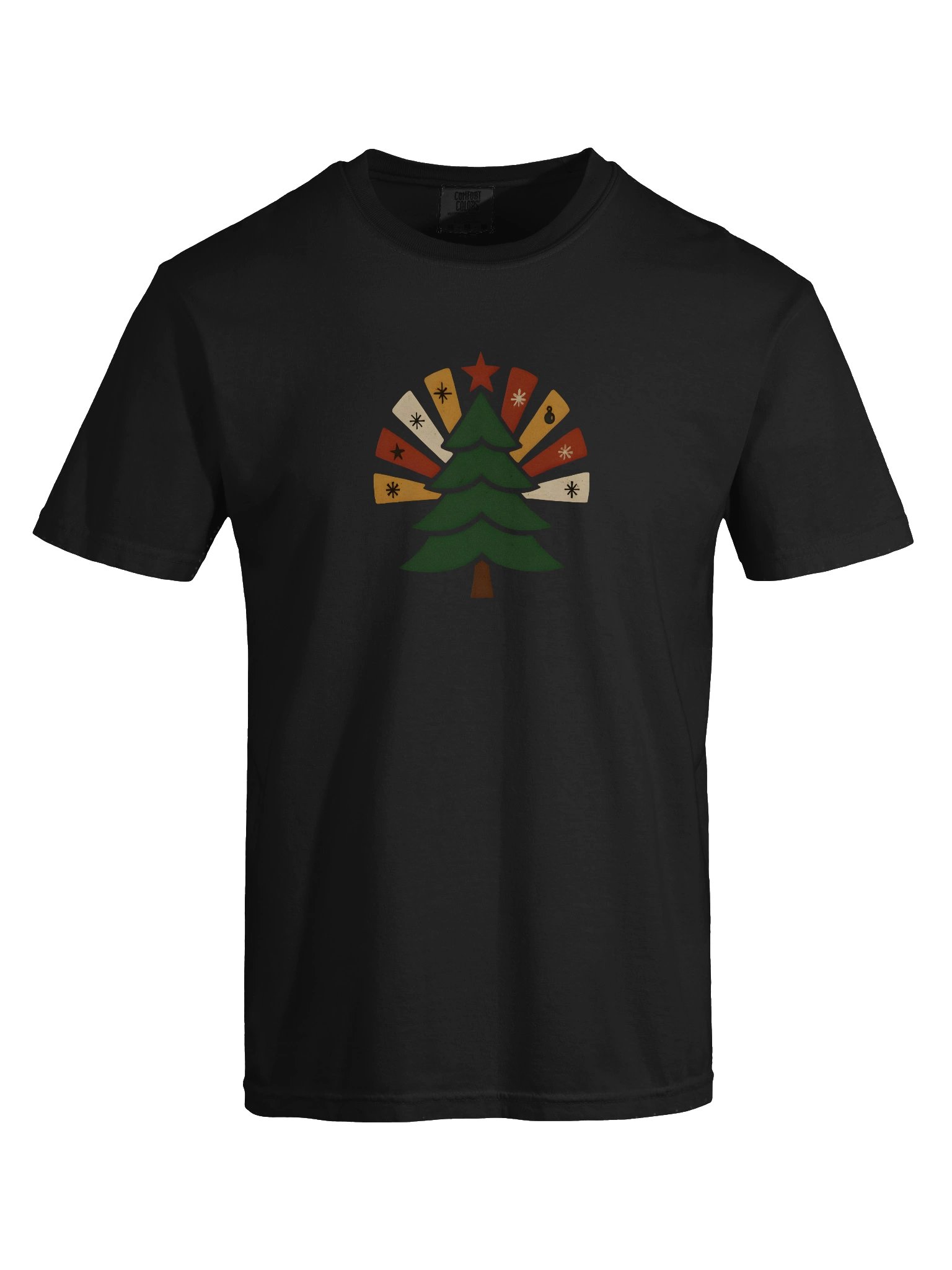 Retro Christmas Tree Starburst Tee product image (55)