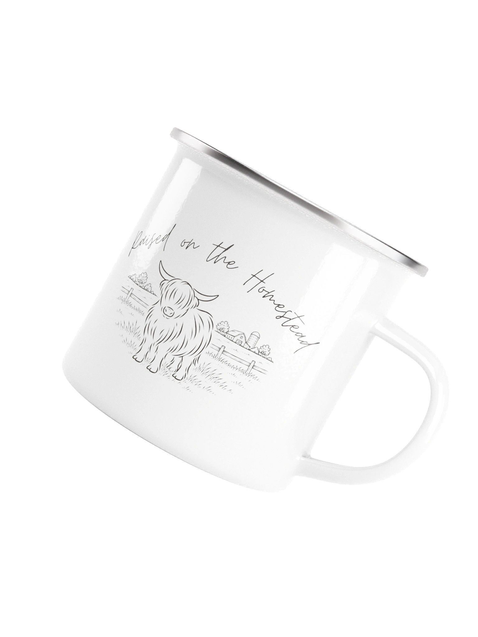 Raised on the Homestead Enamel Mug product image (5)