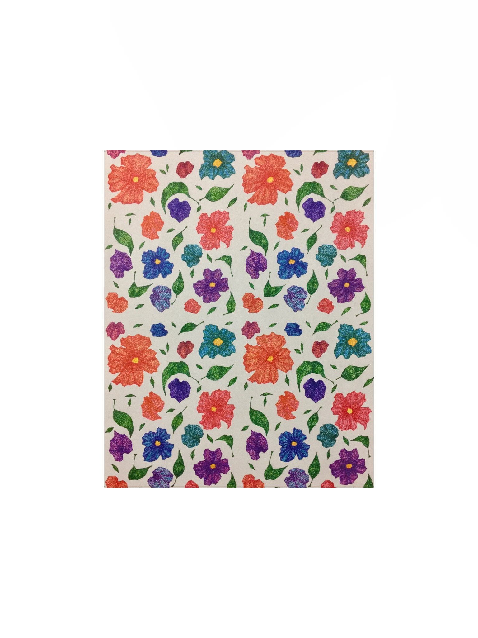 Pointallism Floral Matte Poster product image (1)