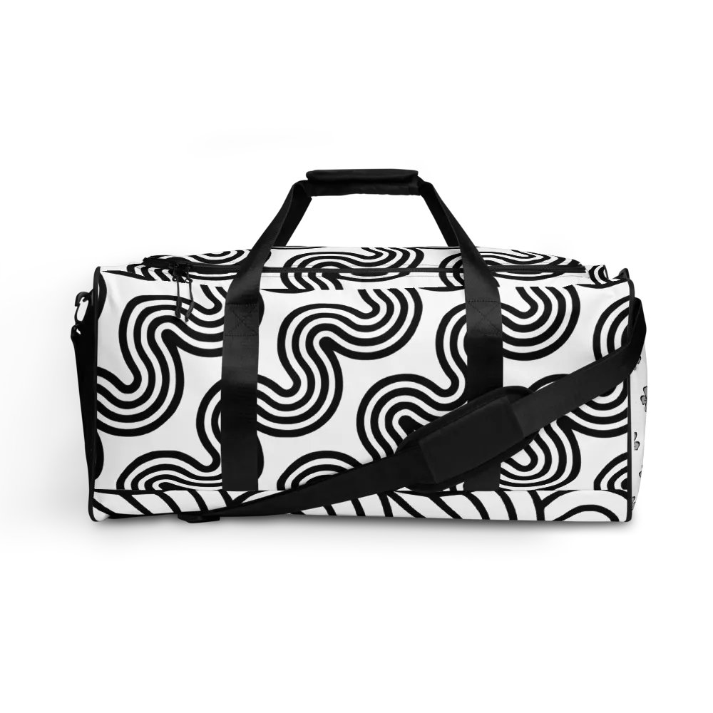 Monochrome Waves Duffel Bag product image (11)