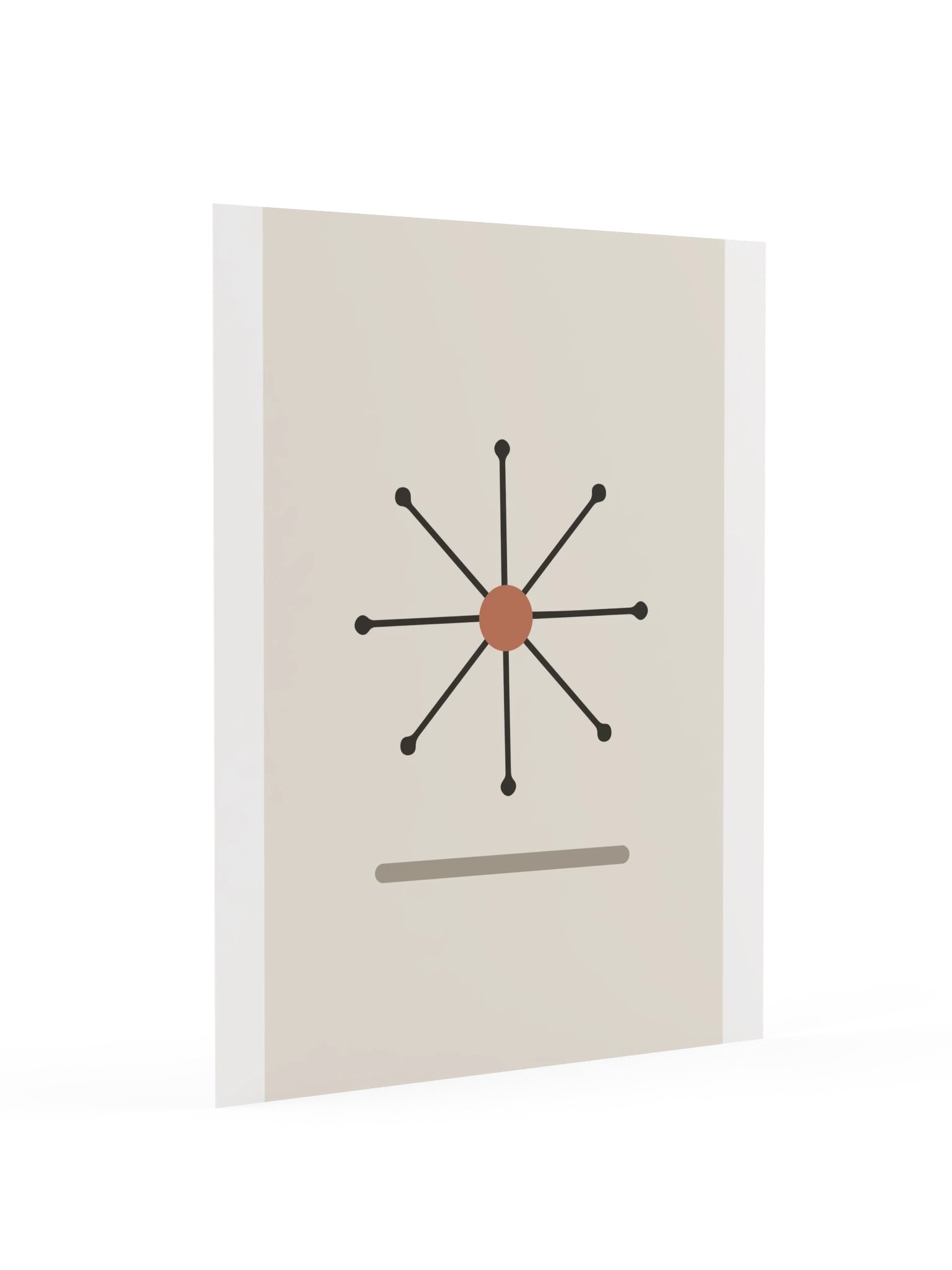 Atomic Starburst Print | Mid Century Bathroom Wall Art product image (4)