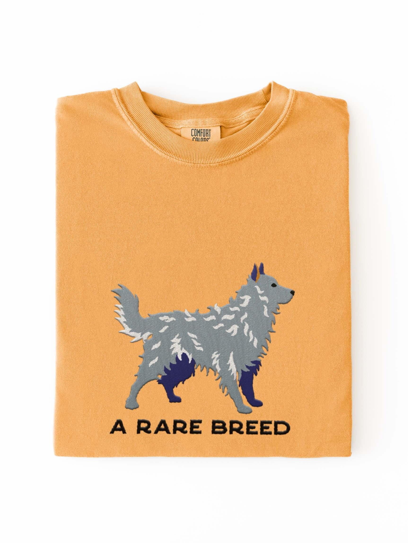 A Rare Breed T-Shirt(Embroidered) of a Hungarian Mudi(Gray) product image (1)