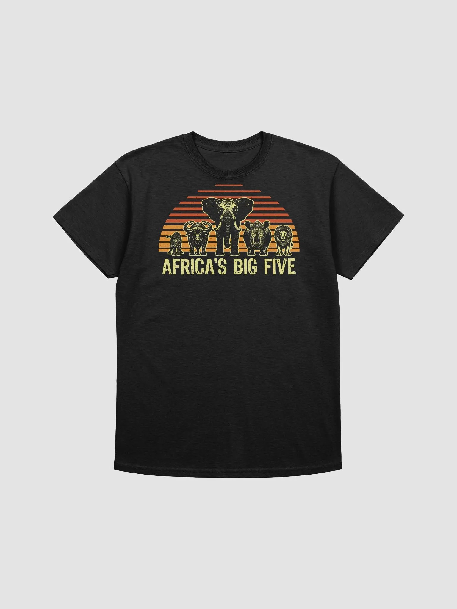 Africa's Big Five Safari T-Shirt | Leopard Rhino Elephant Buffalo Lion | Big 5 Africa | Kruger National Park product image (2)