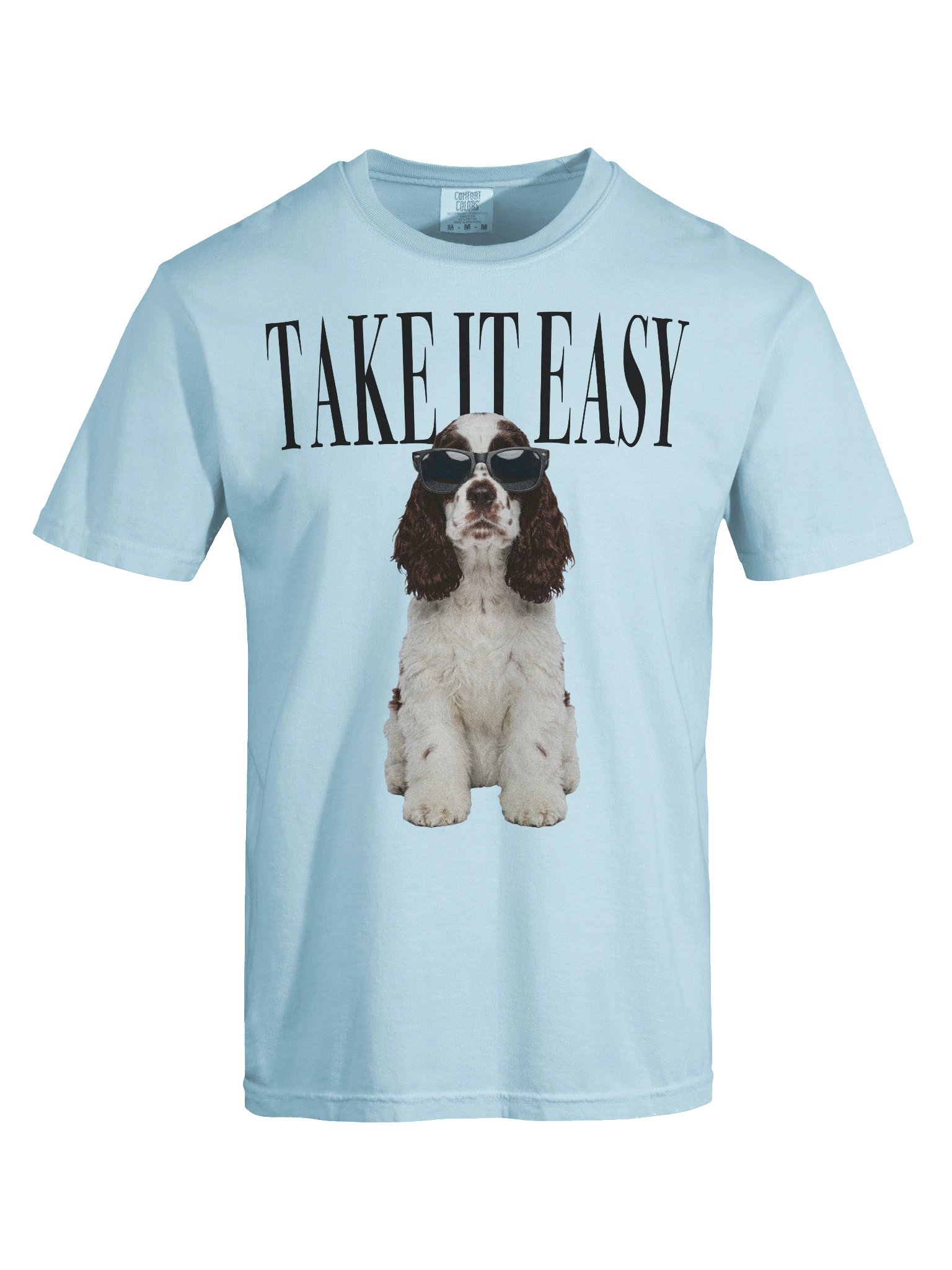 Take It Easy '90s Pop Vintage-Style T-Shirt for American Cocker Spaniel(Chocolate & White) Owners product image (10)