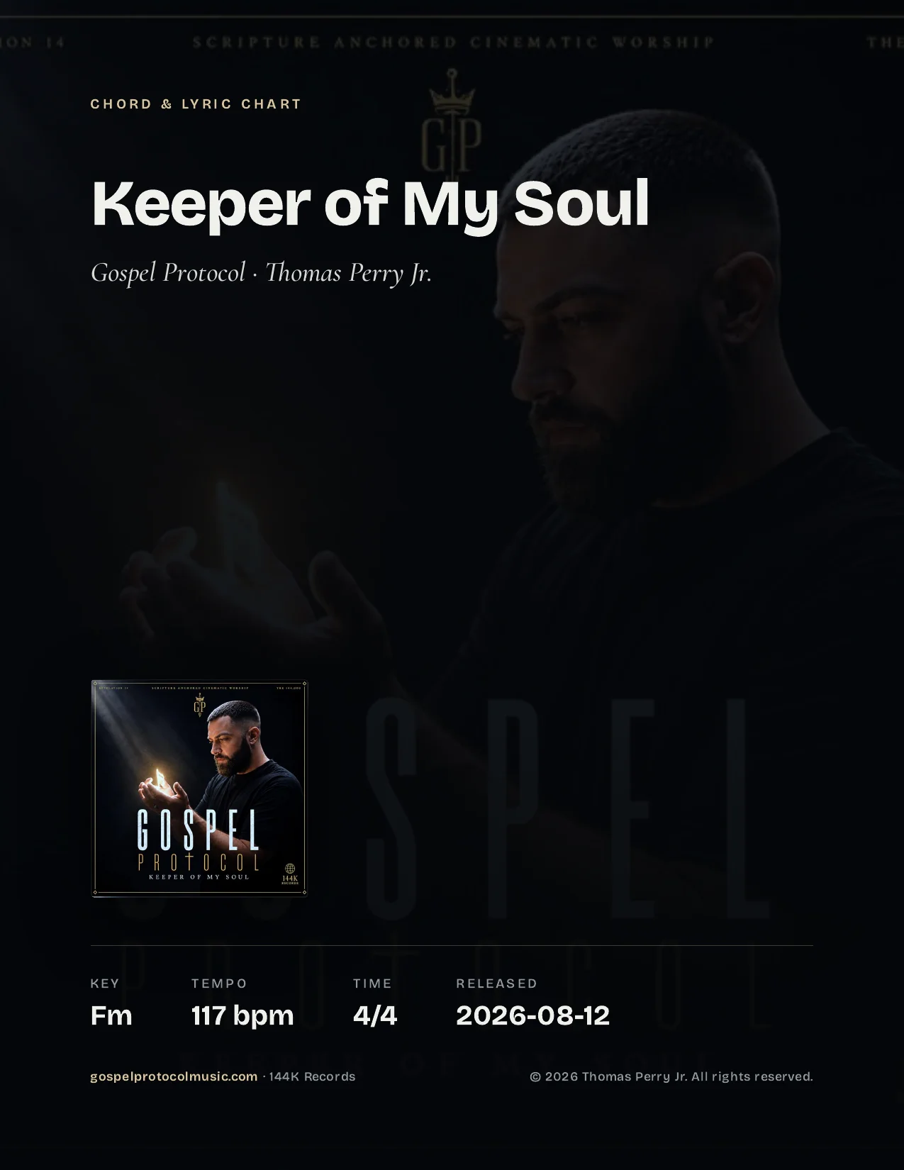 Keeper of My Soul — Chord & Lyric Chart product image (1)