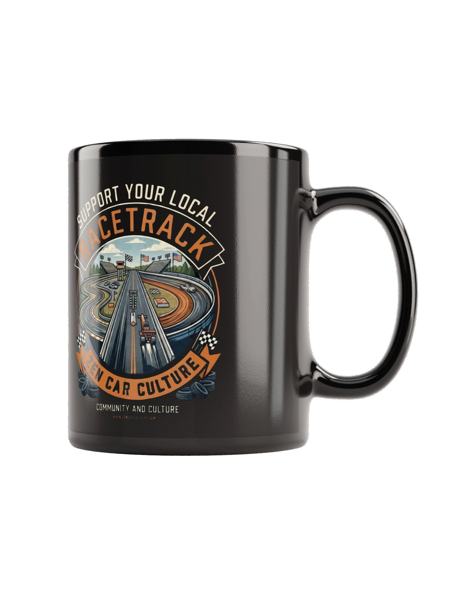 THE HEART OF RACING – SUPPORT YOUR LOCAL RACETRACK MUG product image (5)