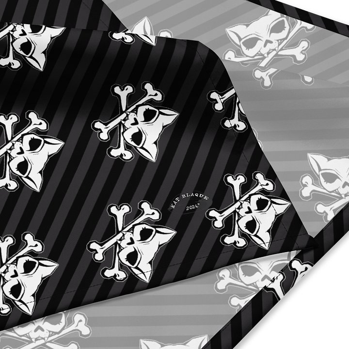 Blaque Stripped Kat Skull Bandana product image (2)