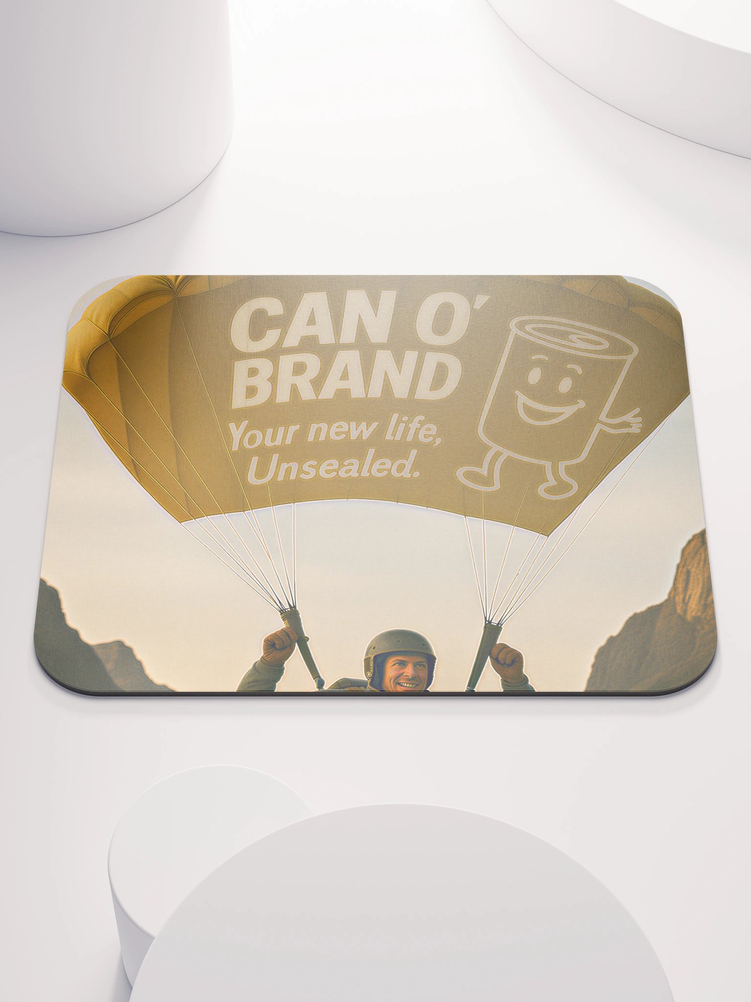 CAN O’ BRAND – Unsealed Parachute Mousepad product image (1)