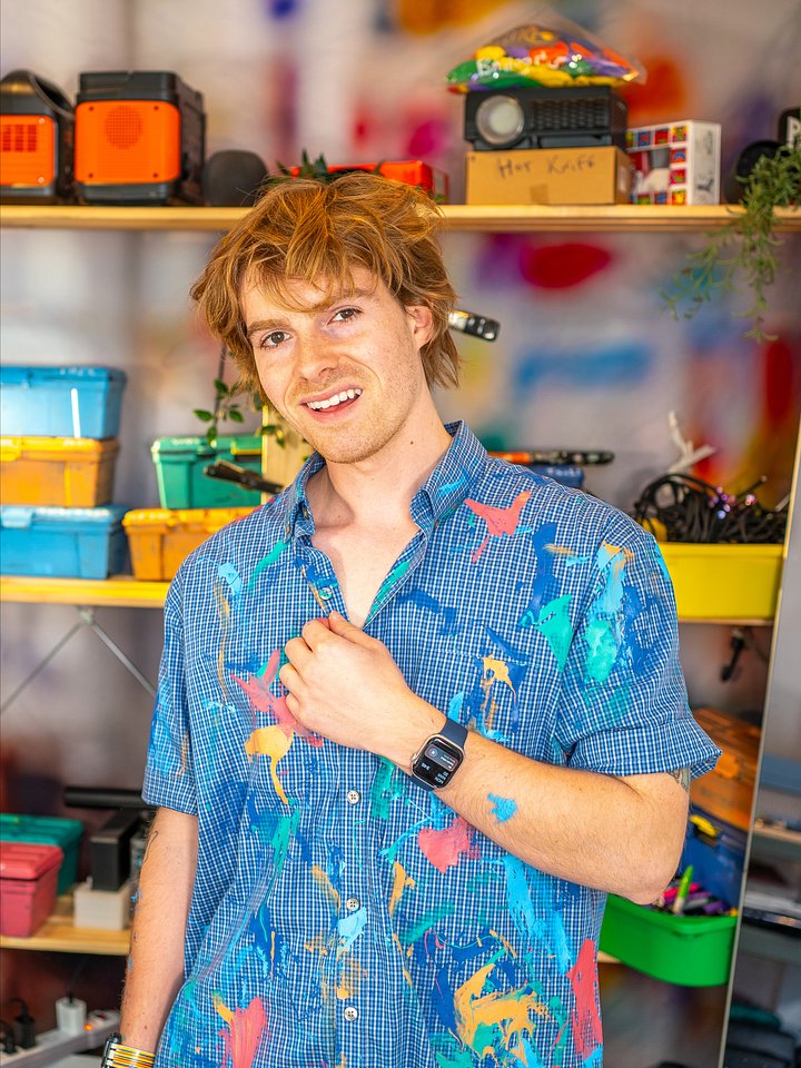 Blue Plaid Button-Up / Studio Colors product image (1)