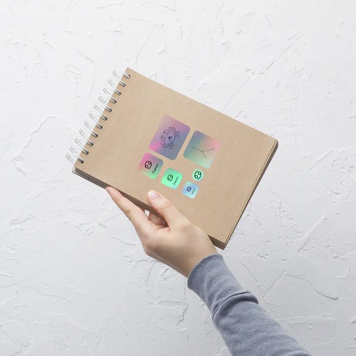 Zodiac Cancer - Holographic Sticker Set product image (2)