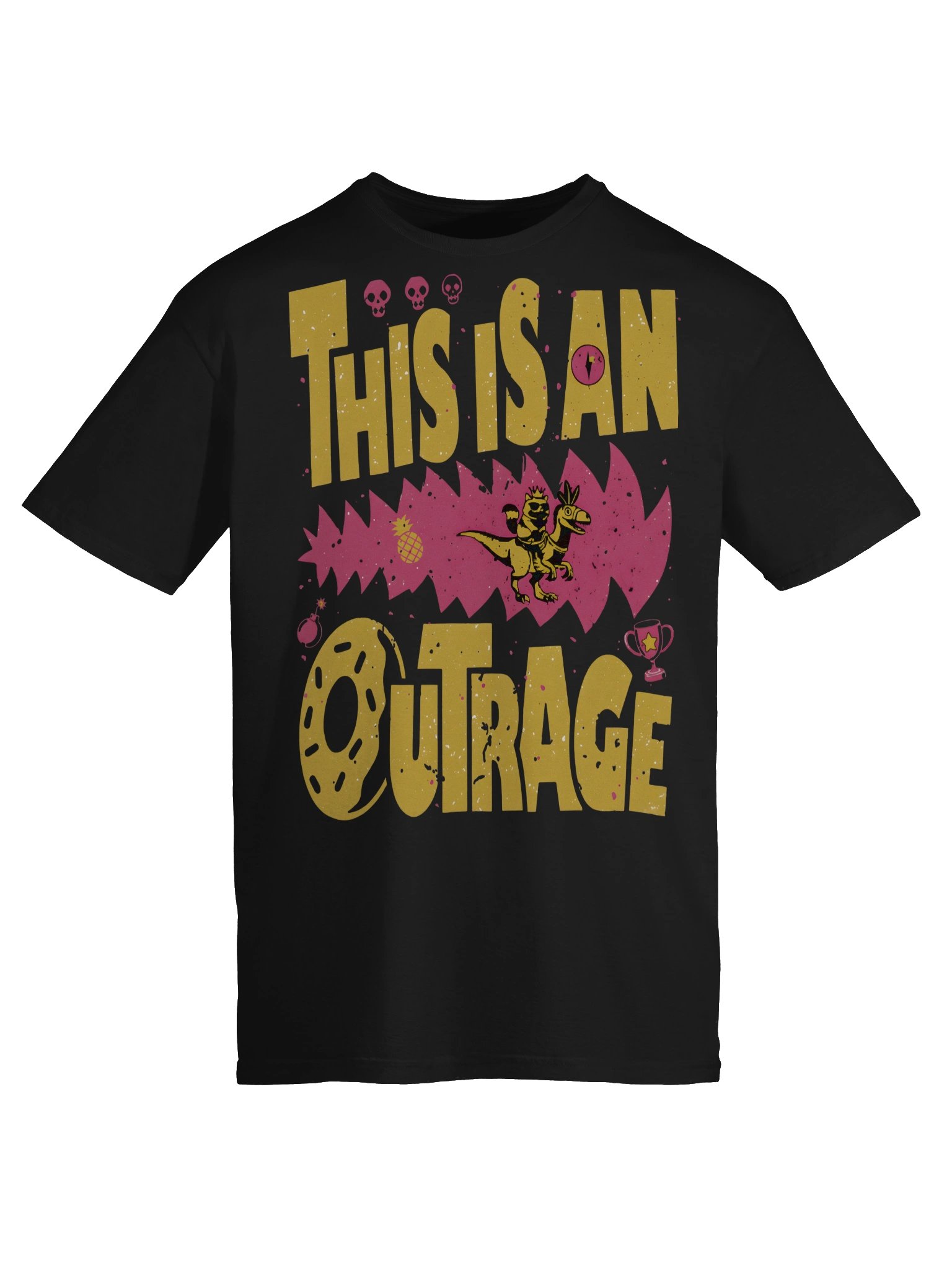 Outrageous Donut Cat Comfort Colors Shirt - Whimsical Outrage Unisex T-Shirt product image (50)