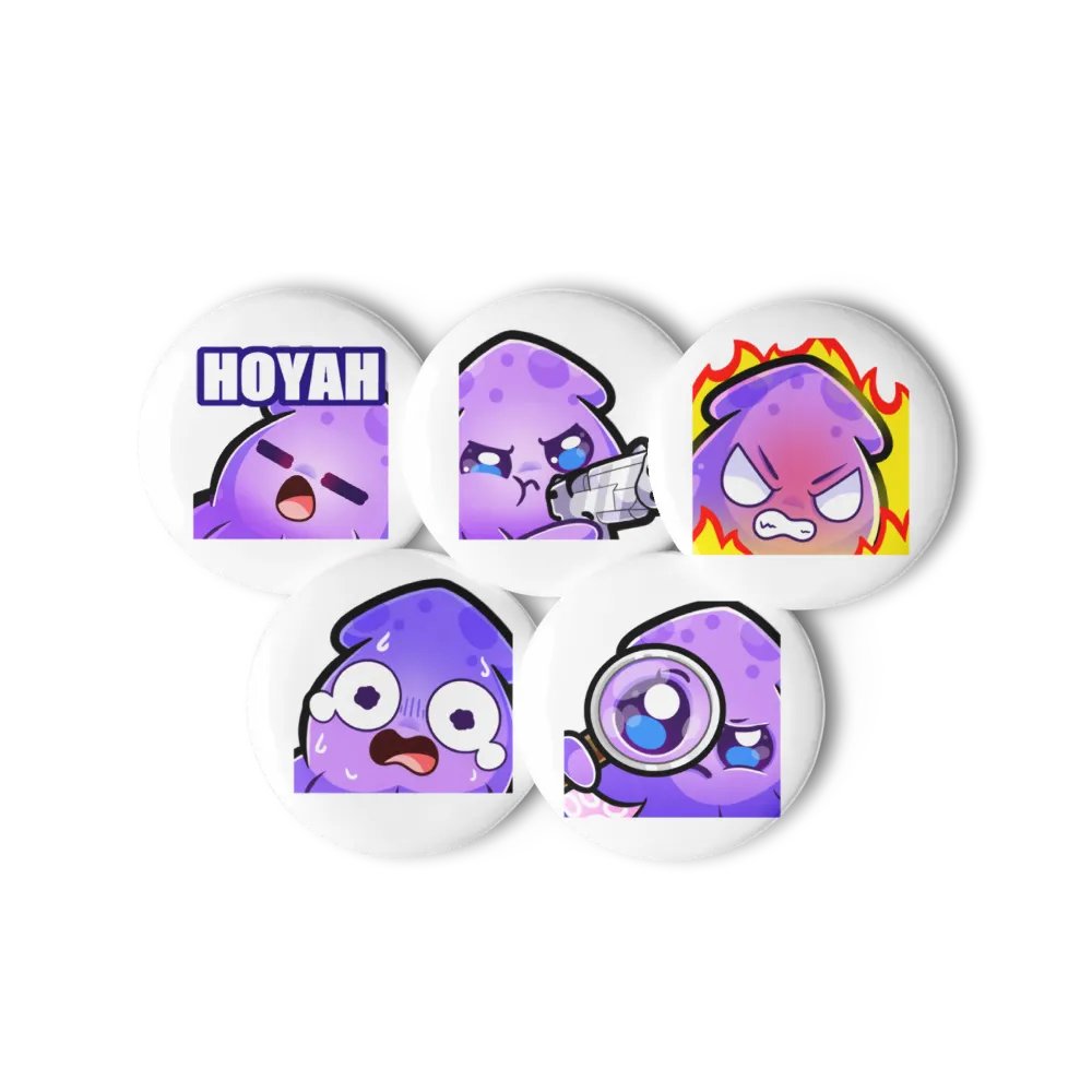 Squid Emote Pin Set [2] product image (1)