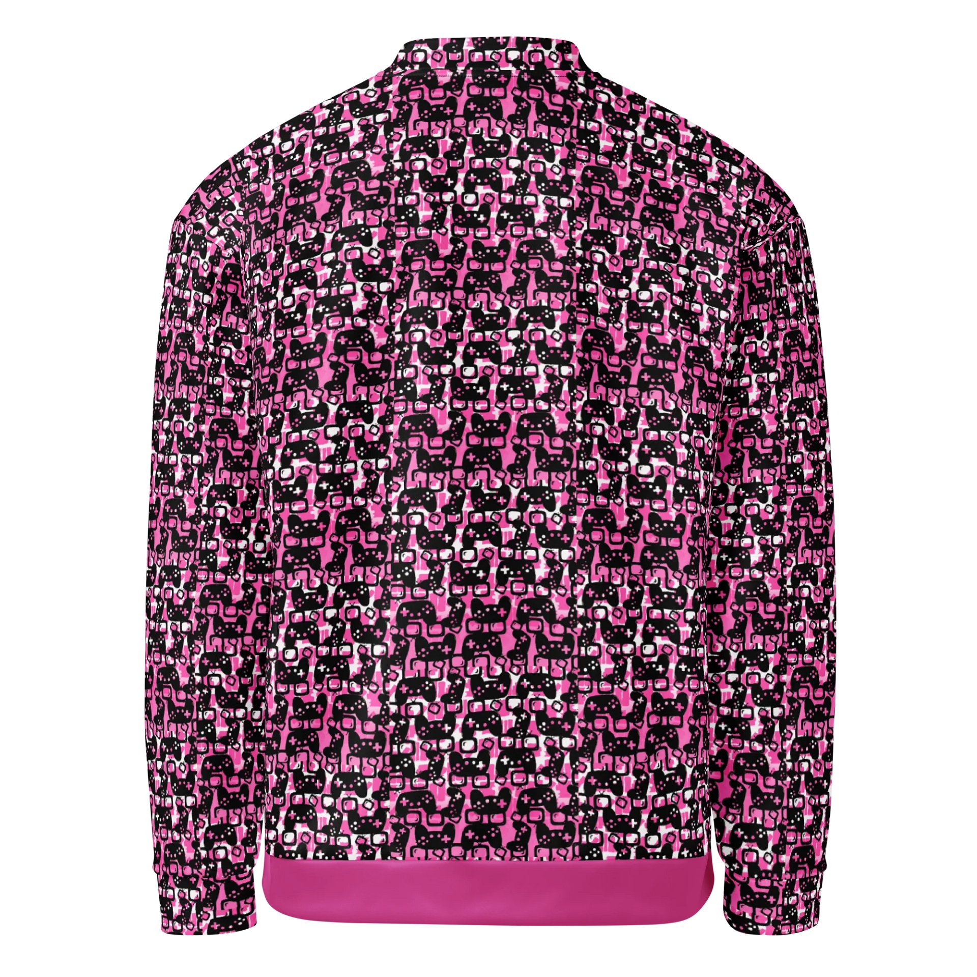 Story Lover Unisex Bomber Jacket (Pink and Black) product image (3)