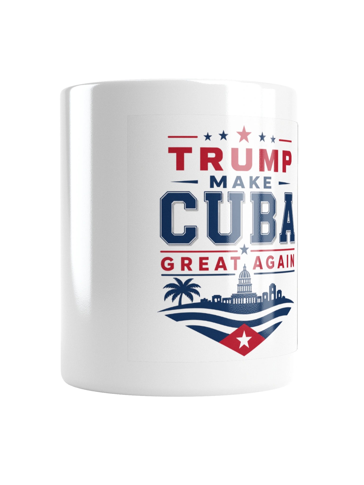 Trump Make Cuba Great Again - Taza Blanca Brillante product image (6)