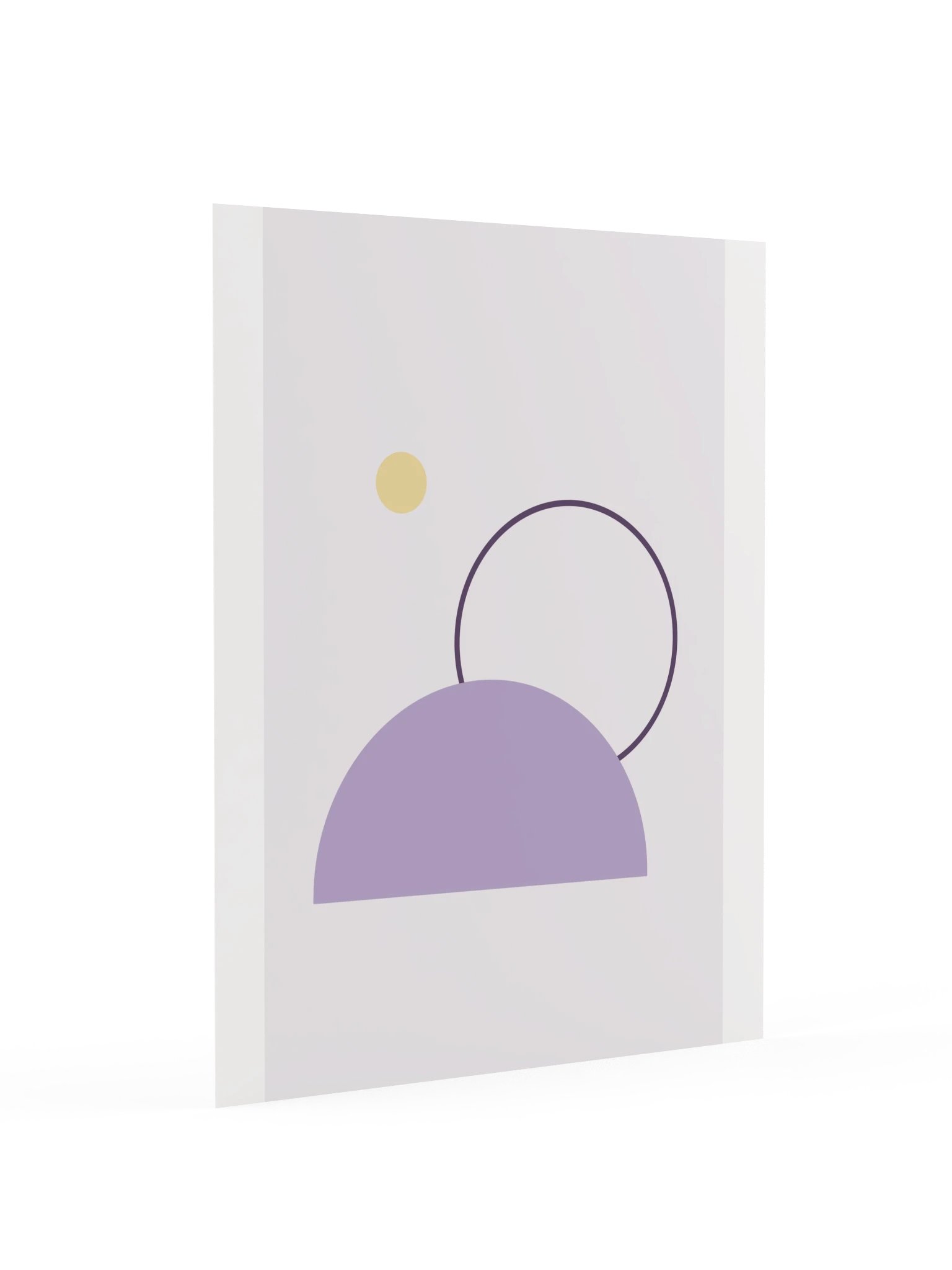 Lavender Moon Print | Abstract Bathroom Wall Art product image (4)