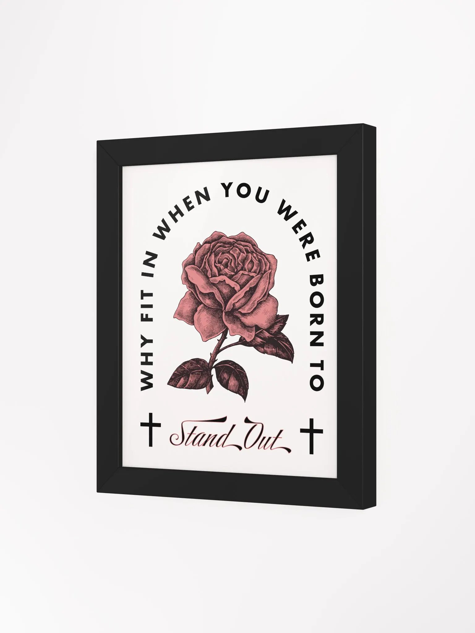 35:1 Rose Stand Out Framed Print product image (48)