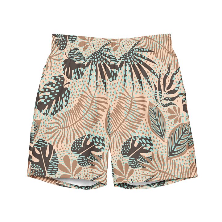 Comfortable Swim Trunks with Tropical Print product image (1)