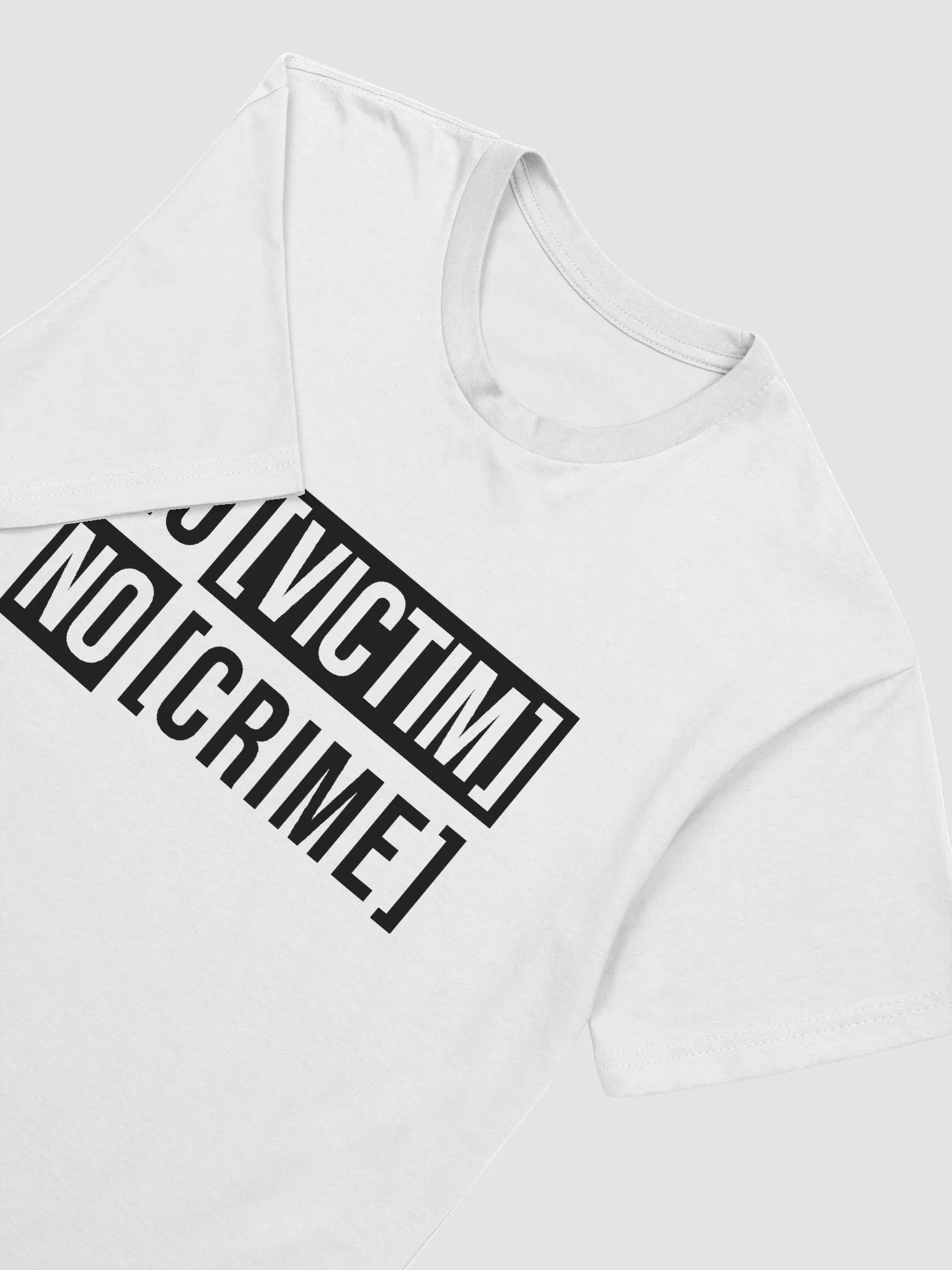 No Victim No Crime V2 Black Design Next Level Tee product image (1)
