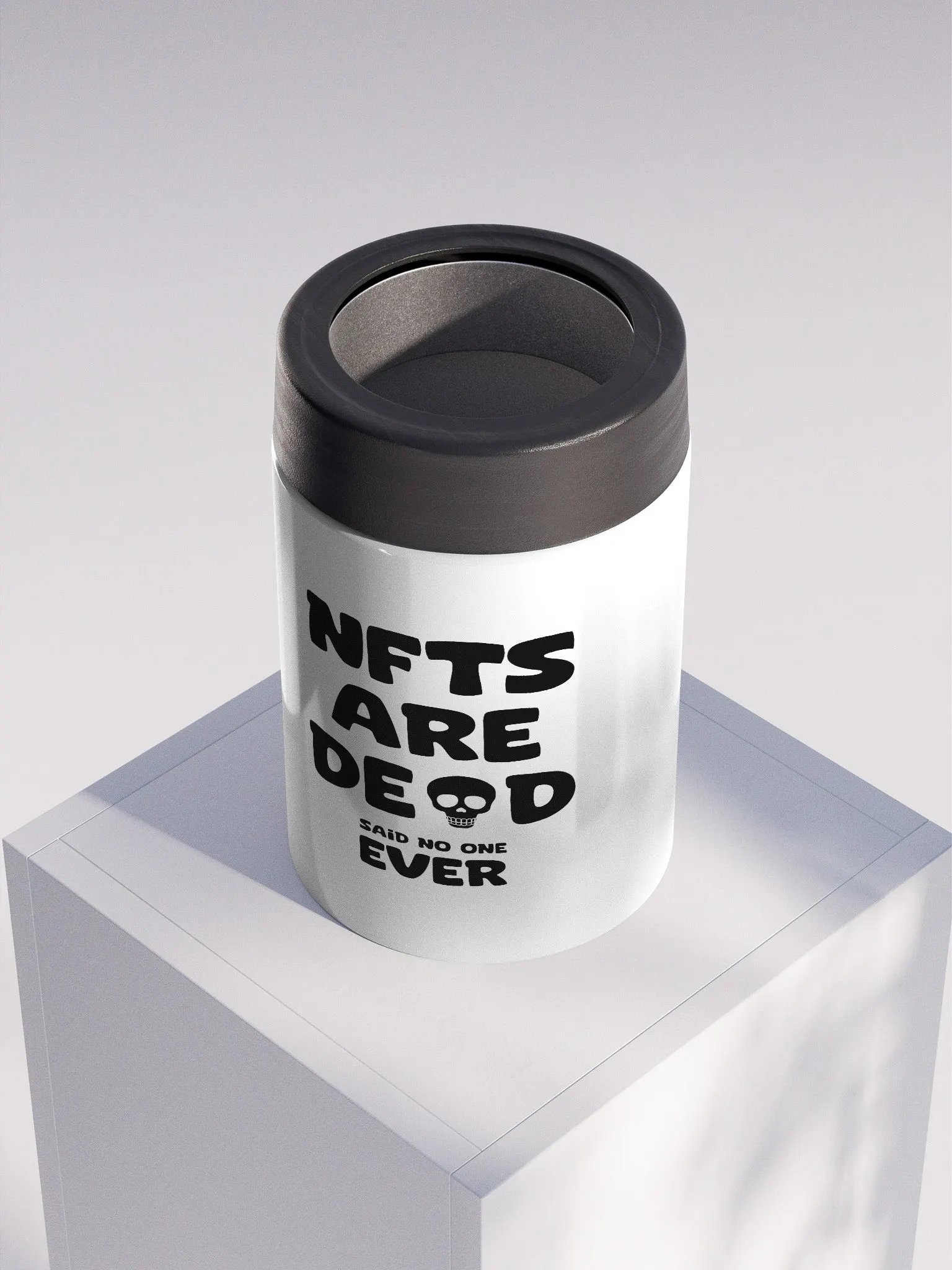 NFTS ARE DEAD SAID NO ONE EVER STAINLESS STEEL KOOZIE product image (5)