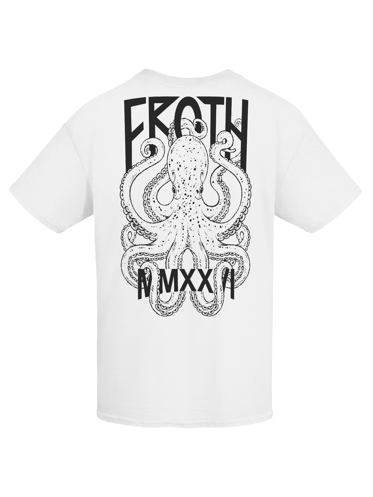 FROTH Octopus Tee - White / Black product image (7)