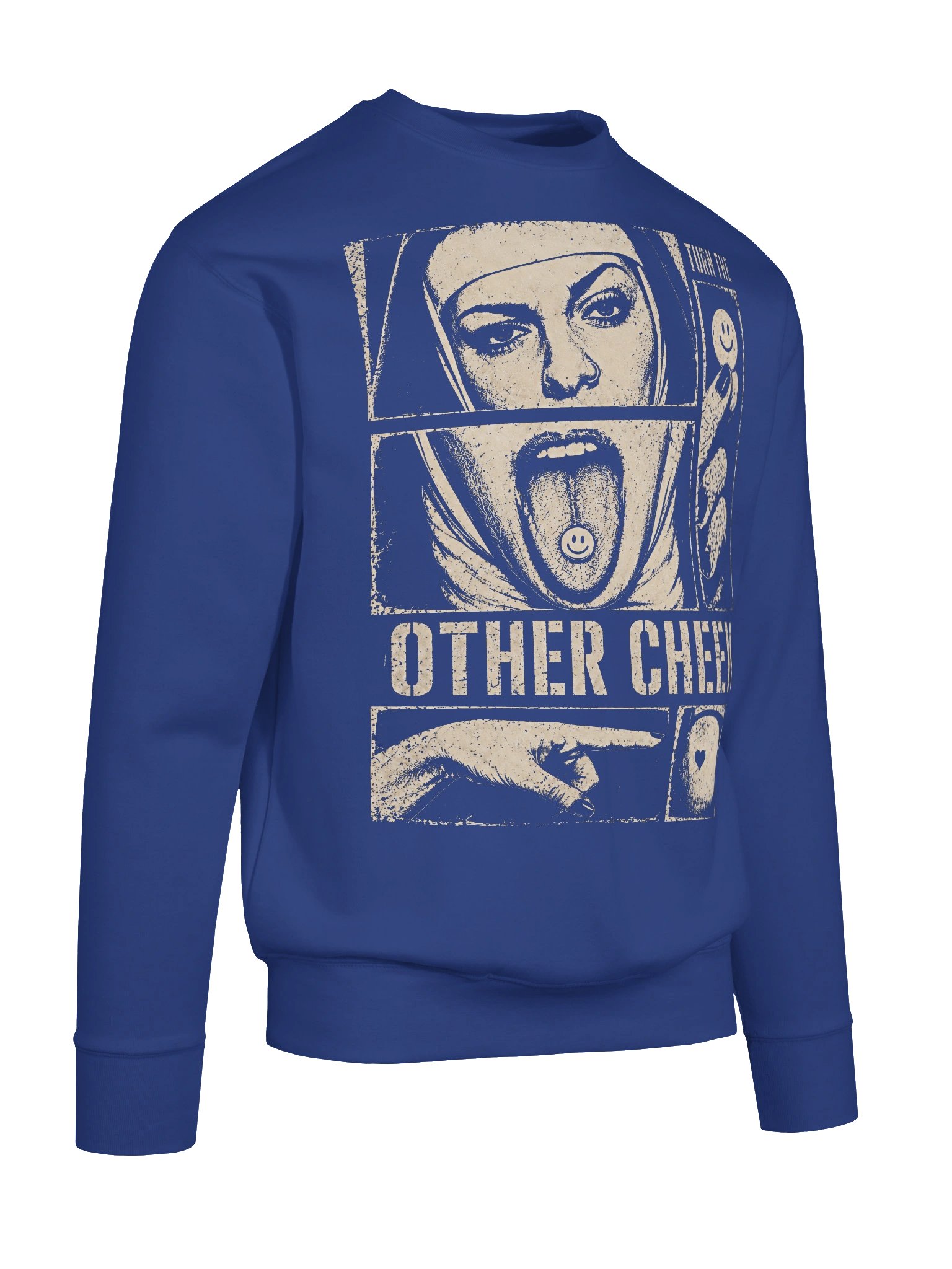 Turn the other cheek premium sweatshirt product image (55)