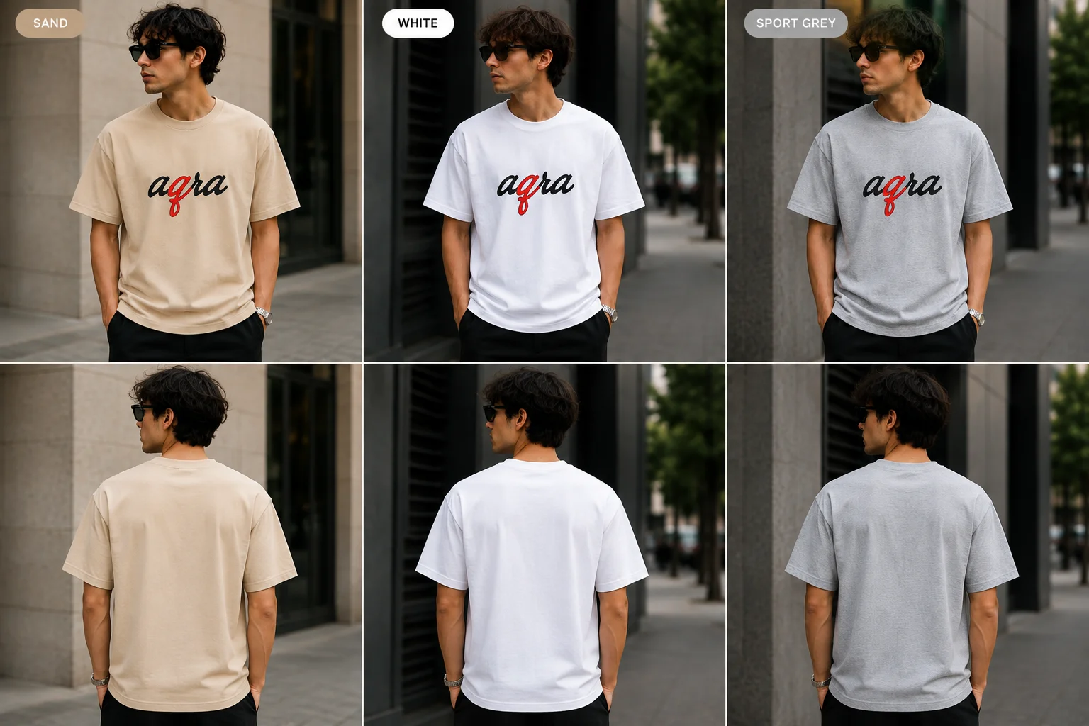 AQRA Minimal Red Script Tee product image (3)