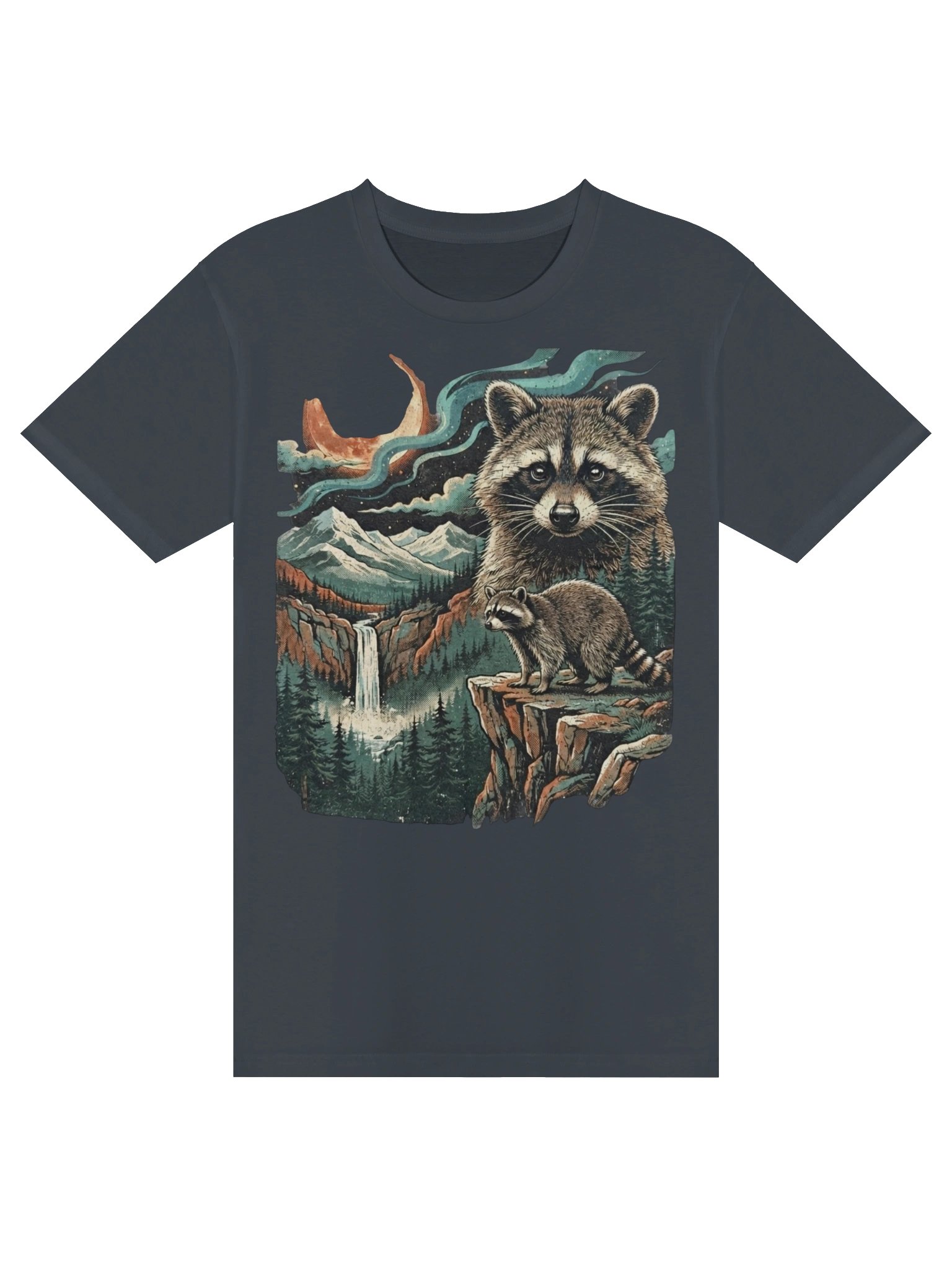 Cosmic Raccoon Vintage T-Shirt product image (2)