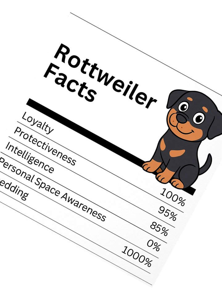Rottweiler Facts Kiss-Cut Sticker product image (8)