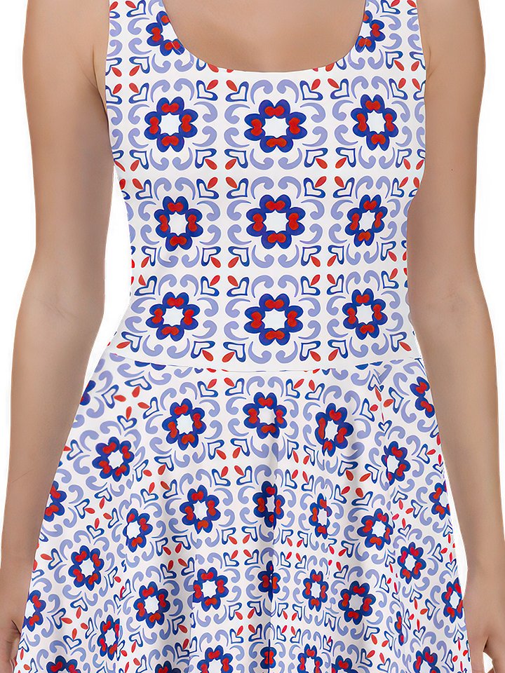 Andalusian Tile Floral Dress product image (2)