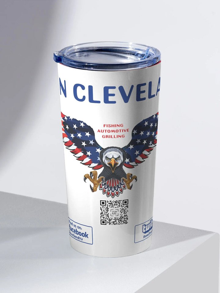 Patriotic Eagle 20oz Stainless Steel Tumbler product image (2)