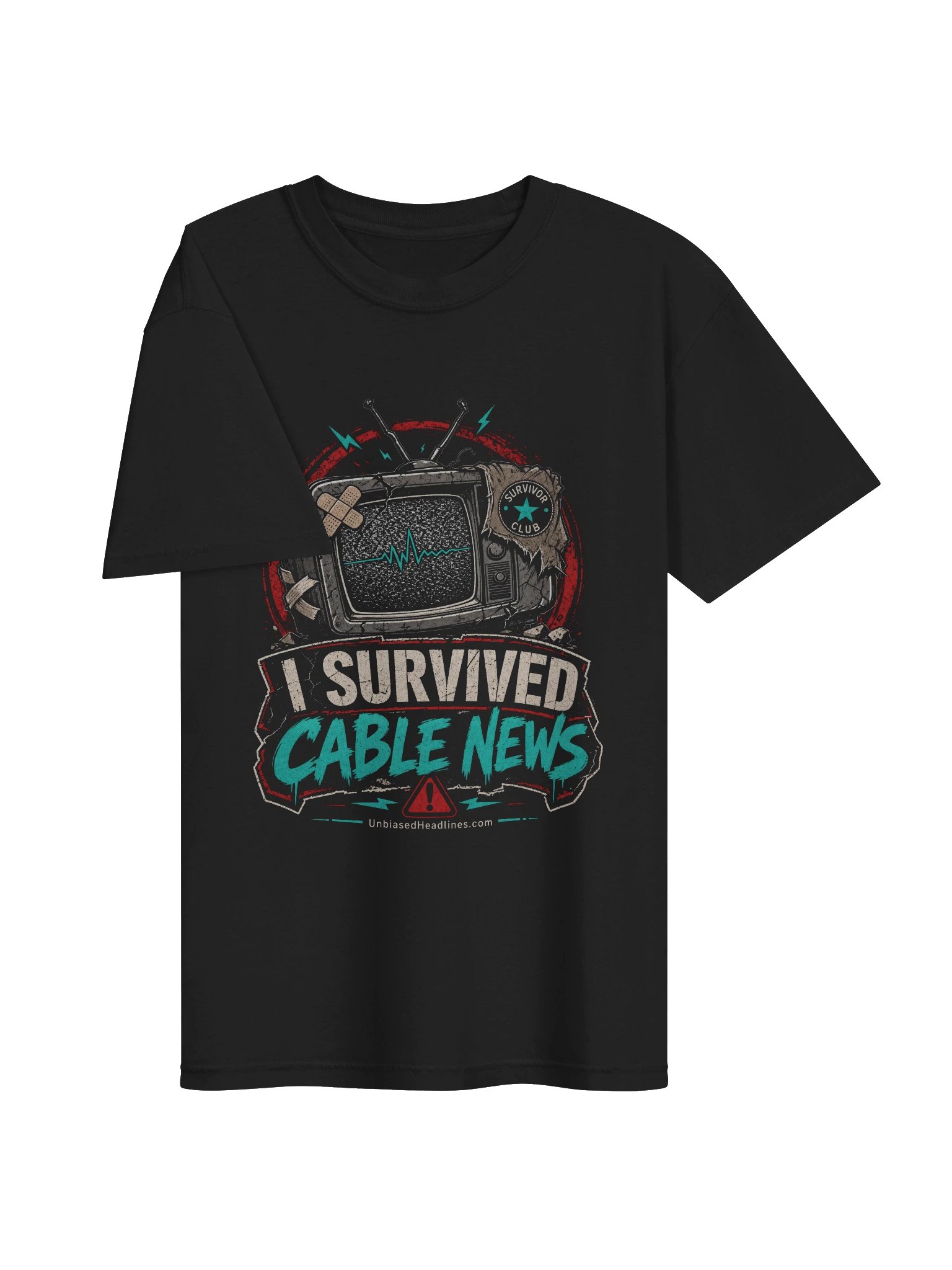 I Survived Cable News Tee - Large Front product image (2)