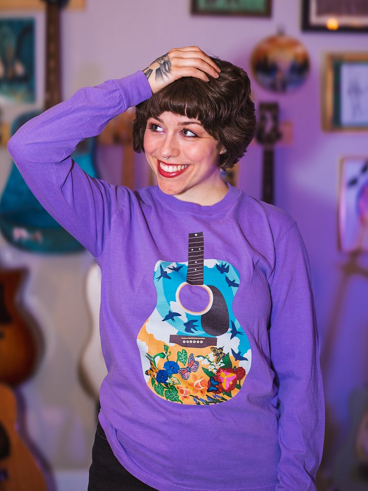 Painted Guitar Long-Sleeve product image (1)