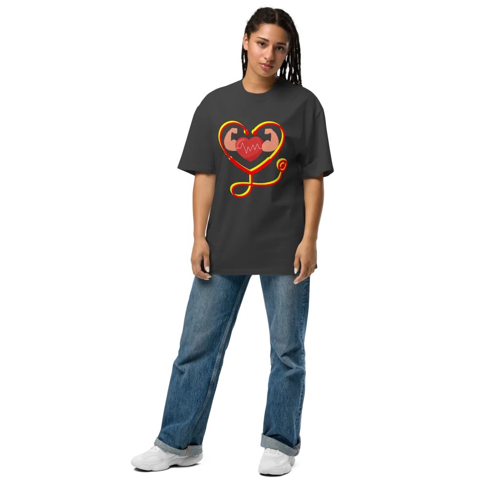 Heartbeat Flex Oversized Tee product image (8)