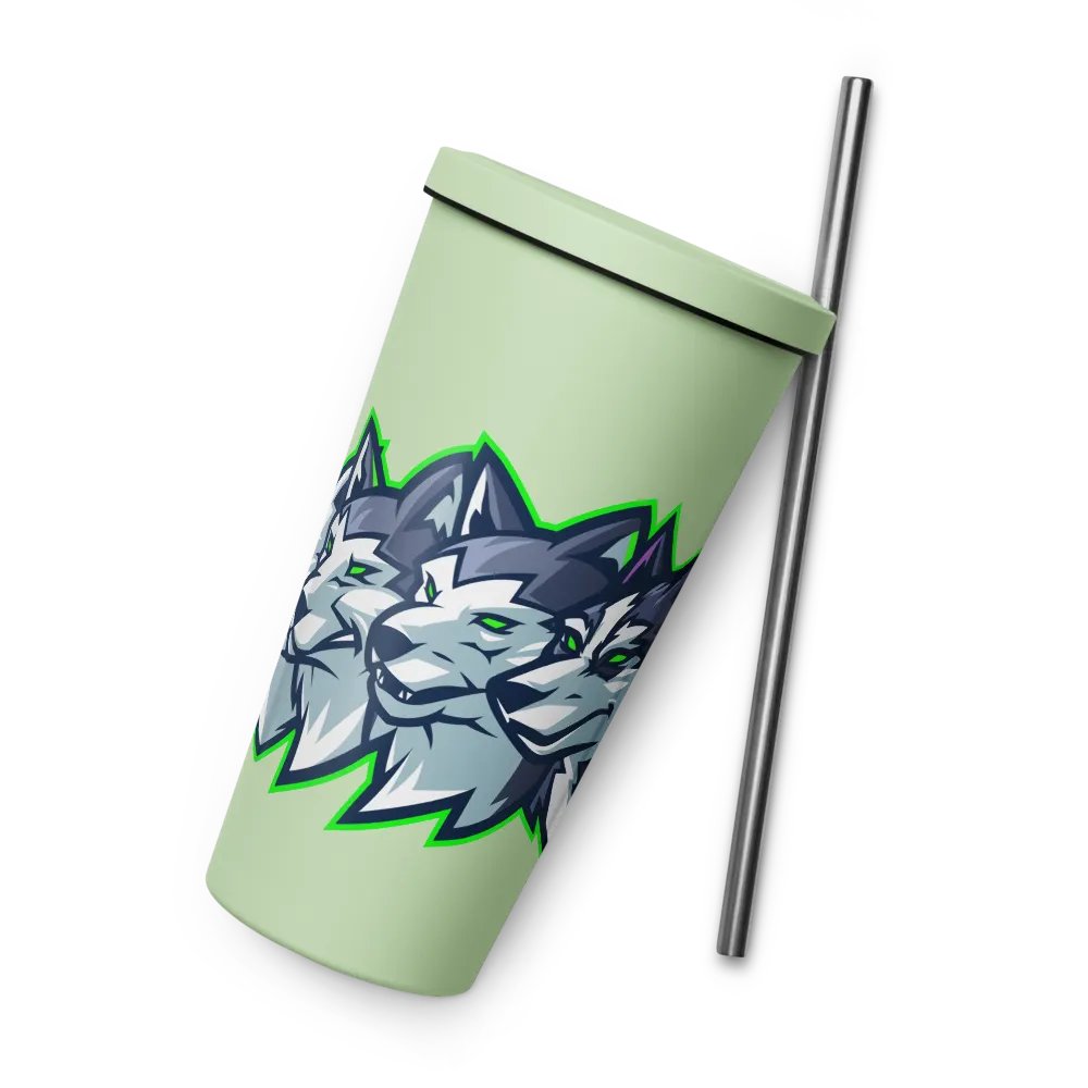 4 Dogs Tumbler with straw! product image (6)