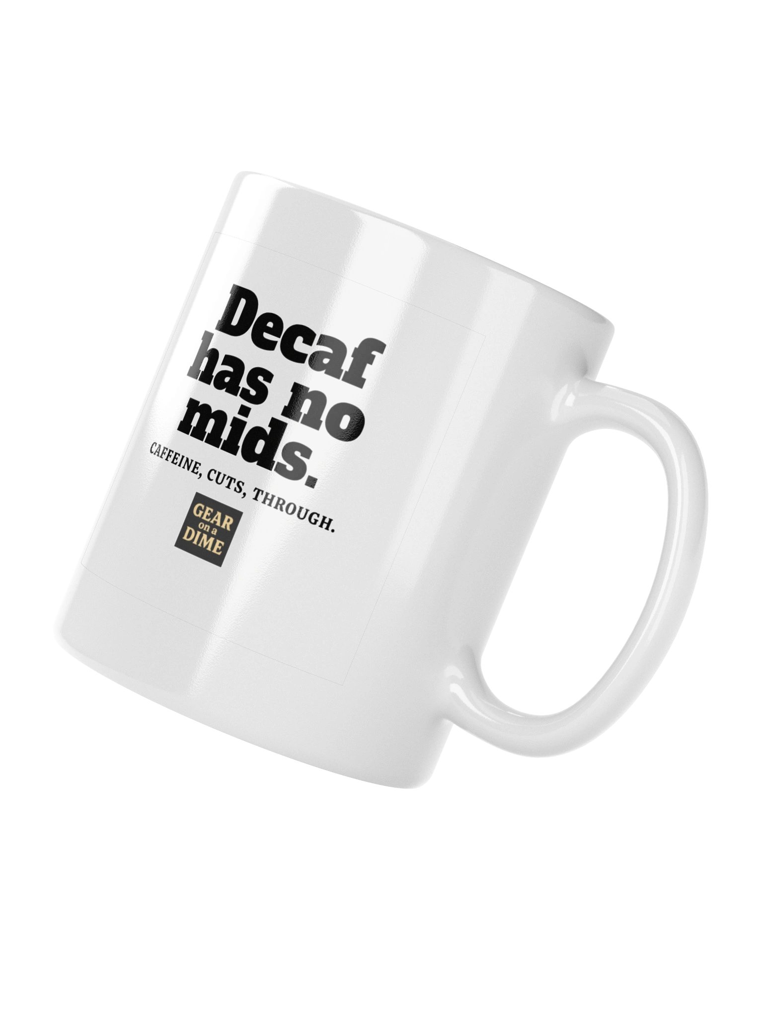 Decaf Has No Mids Funny Guitarist Ceramic Coffee Mug. product image (4)
