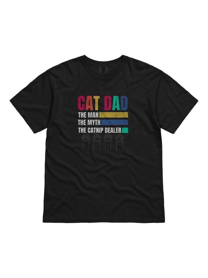 Retro Cat Dad Shirt Funny Vintage Distressed Cat Lover Gift for Pet Owners product image (3)
