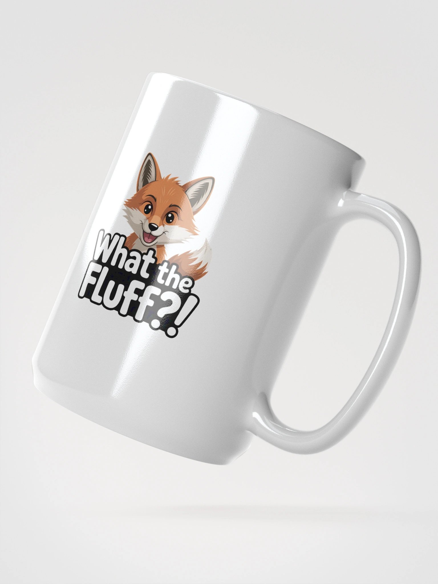 Whimsical Fox 'What the Fluff?!' Mug product image (2)