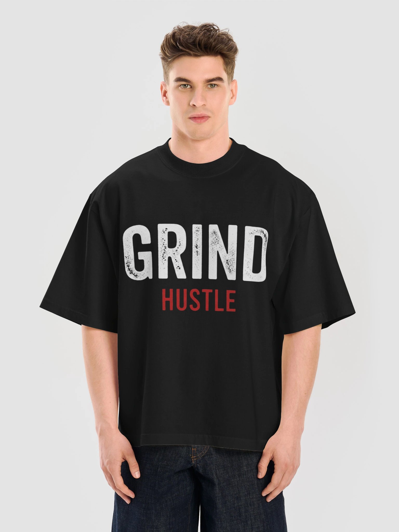 Reach The Peak. - Heavyweight Oversized Black Tee product image (5)