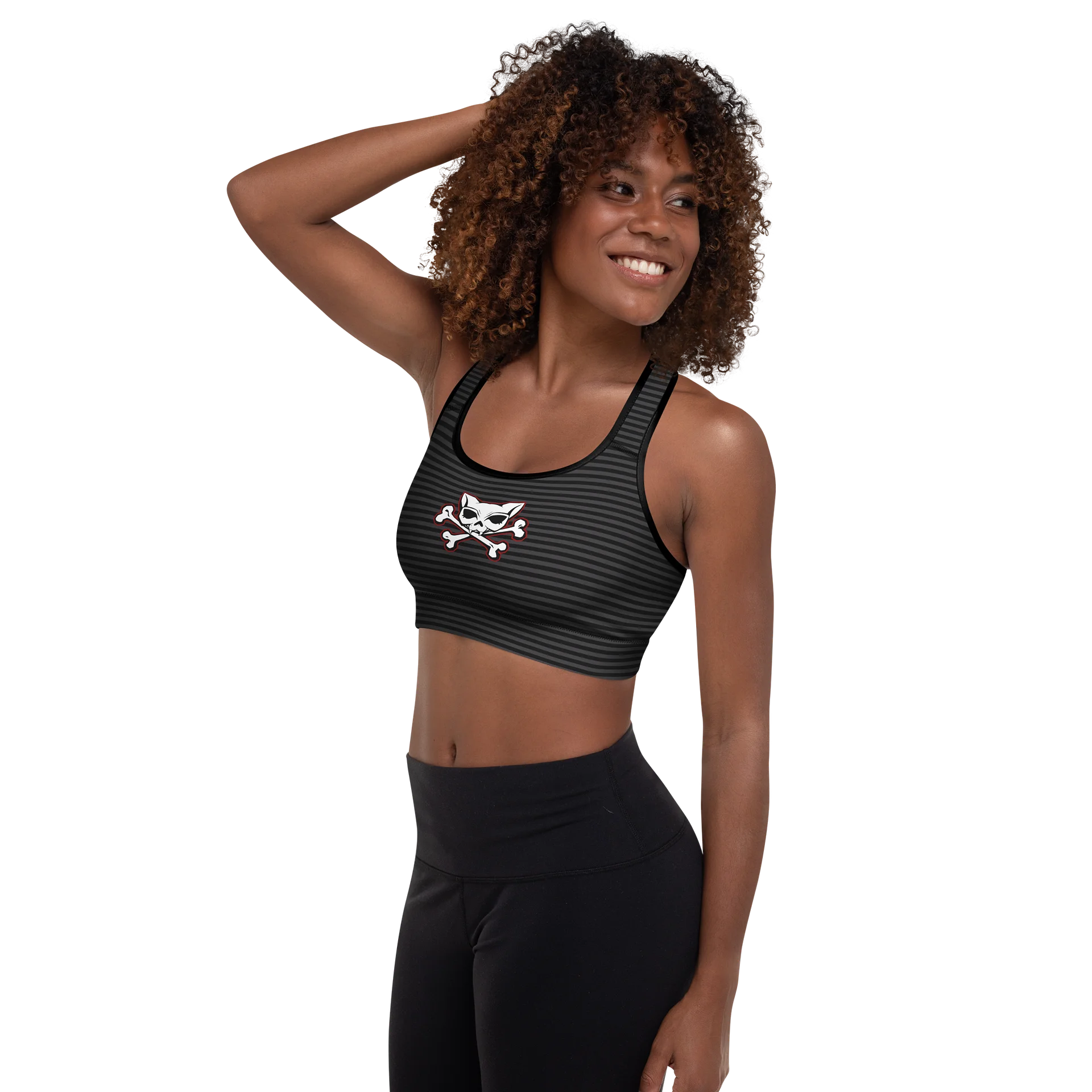 Blaque Stripped Sports Bra product image (5)