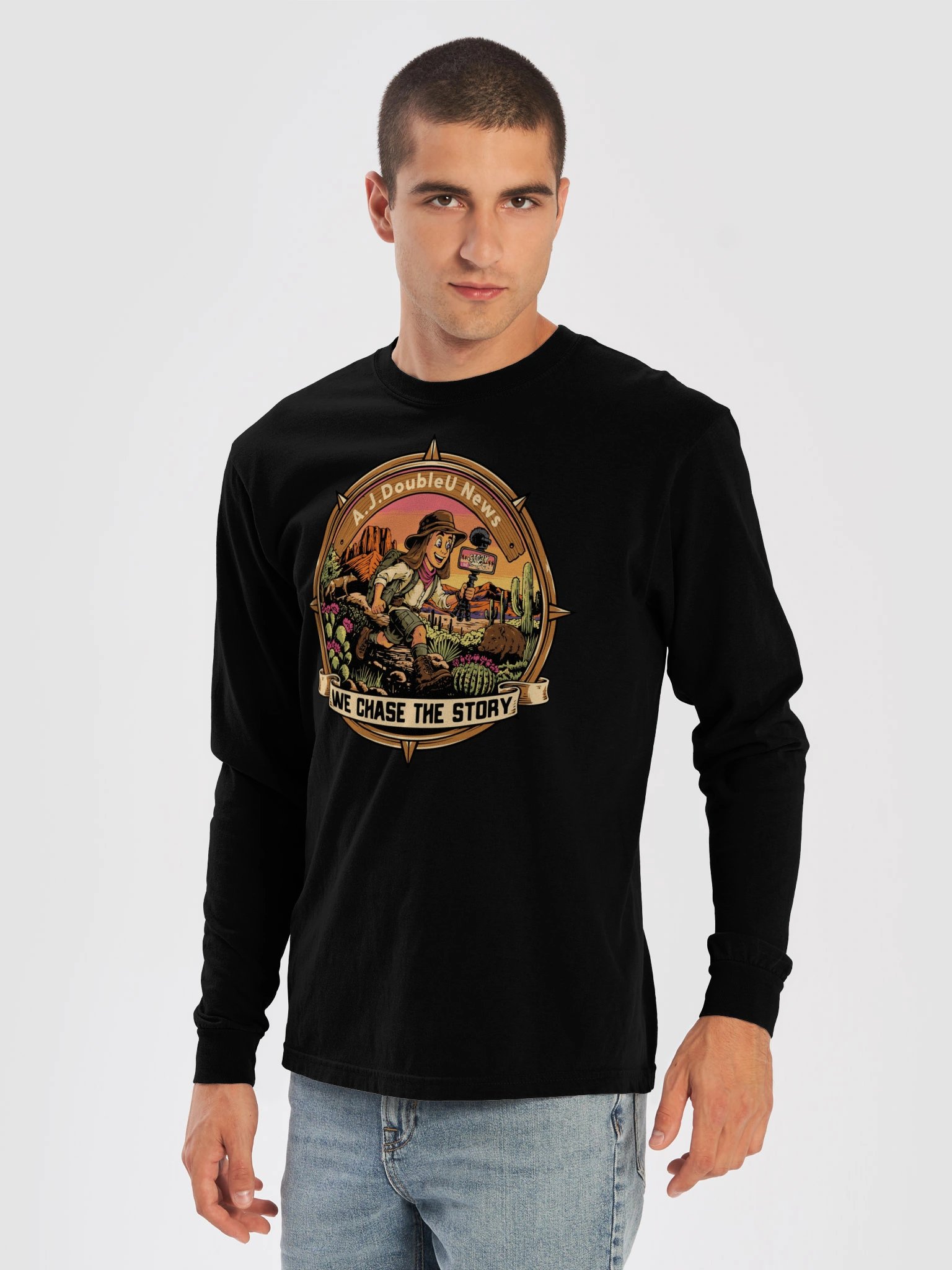 A.J.DoubleU News Desert Chase Long Sleeve product image (5)