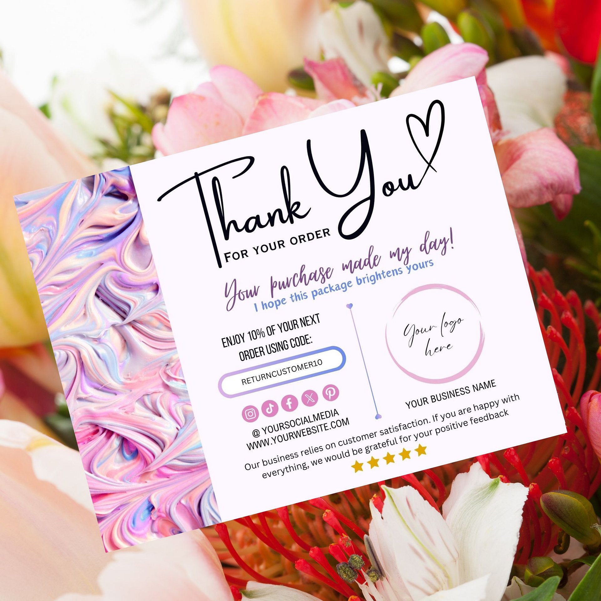 Emily - Thank You Card Template product image (4)