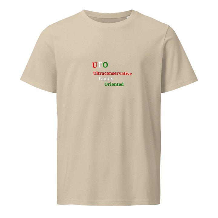 UFO Acronym Organic T-Shirt product image (1)